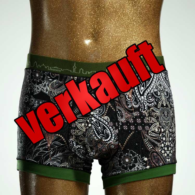 gemusterter ökologischer bunter süßer Herrenshort, Unterwäsche aus Biobaumwolle für Herren