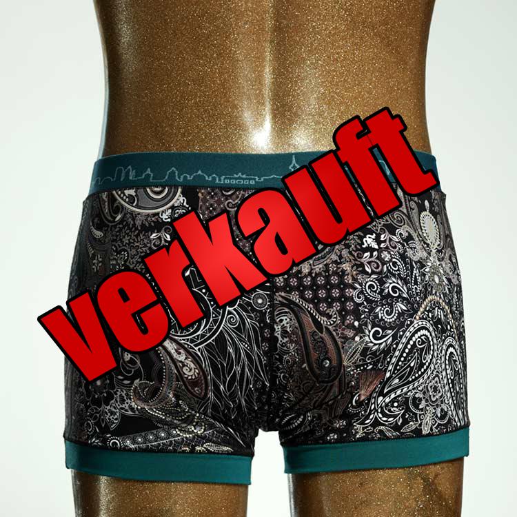 günstiger gemusterter nachhaltiger schöner Herrenshort, Unterwäsche aus Biobaumwolle für Herren