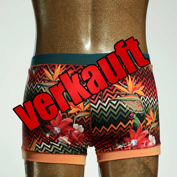 nachhaltiger ökologischer gemusterter bunter Herrenshort, Unterwäsche aus Biobaumwolle für Herren