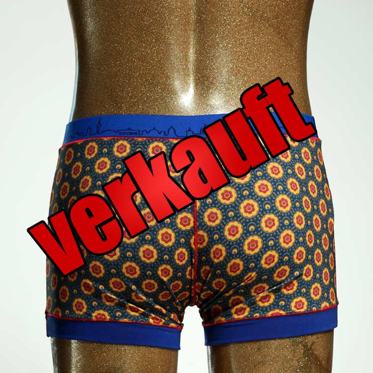 handgemachter gemusterter nachhaltiger preiswerter Herrenshort, Unterwäsche aus Biobaumwolle für Herren