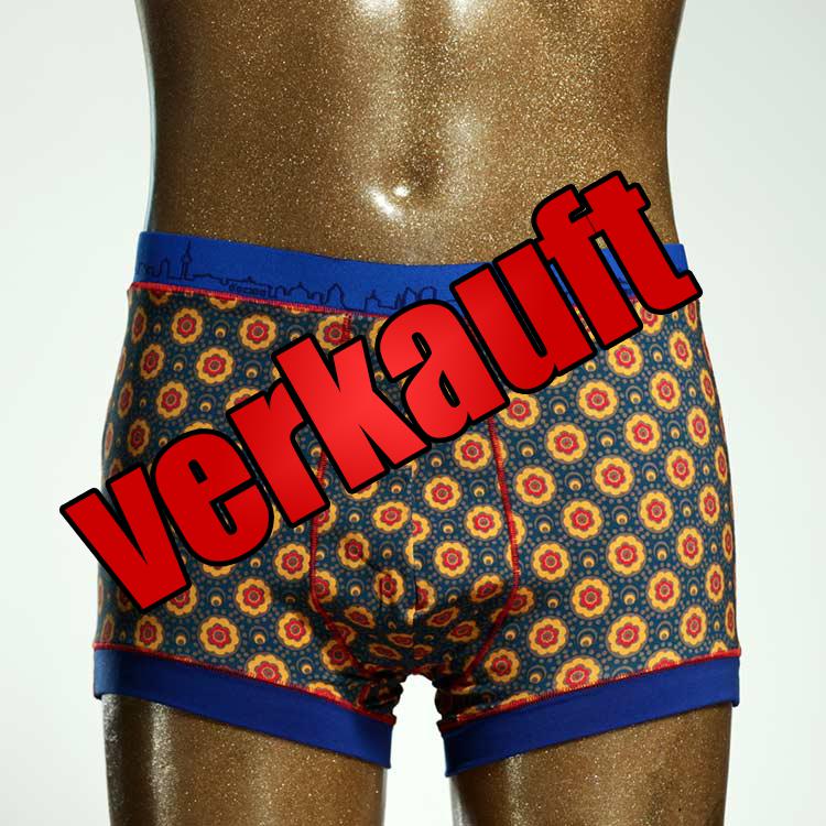 handgemachter gemusterter nachhaltiger preiswerter Herrenshort, Unterwäsche aus Biobaumwolle für Herren