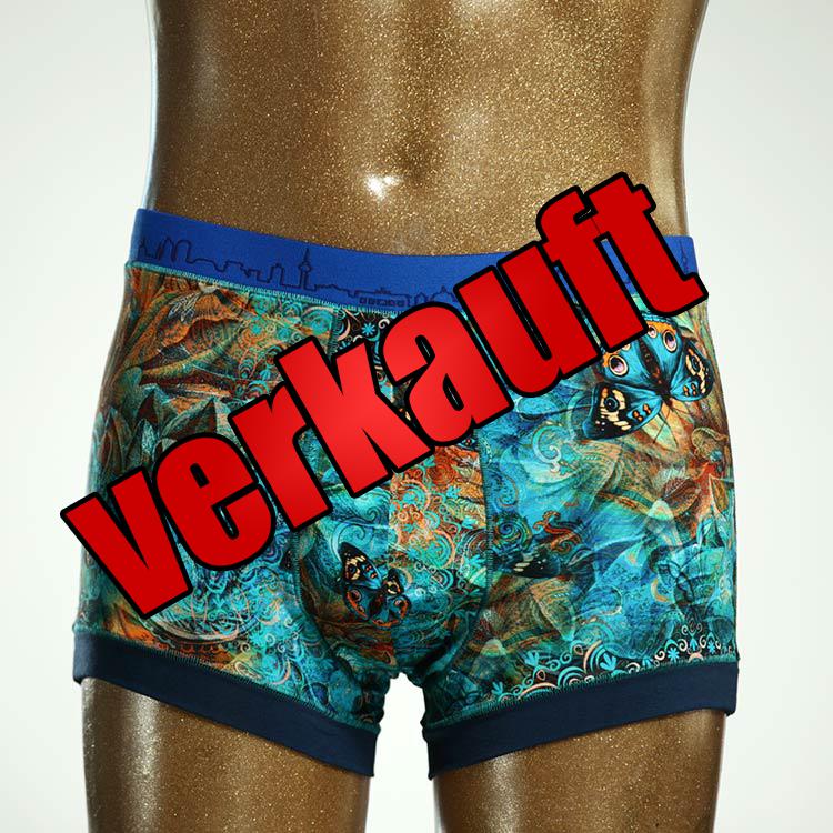 farbiger süßer gemusterter ökologischer Herrenshort, Unterwäsche aus Biobaumwolle für Herren