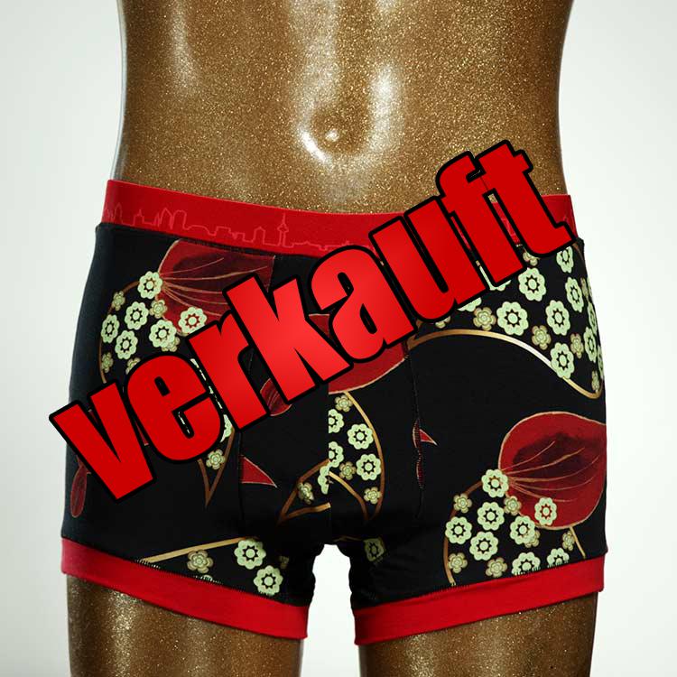 gemusterter sexy schöner nachhaltiger Herrenshort, Unterwäsche aus Biobaumwolle für Herren