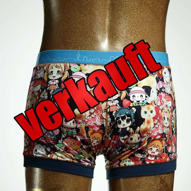 bequemer bunter gemusterter ökologischer Herrenshort, Unterwäsche aus Biobaumwolle für Herren