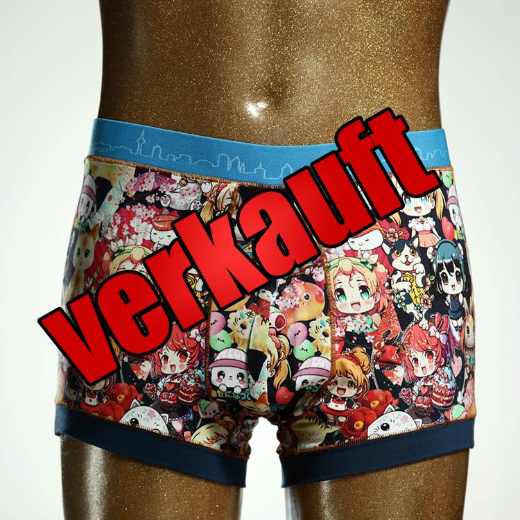 bequemer bunter gemusterter ökologischer Herrenshort, Unterwäsche aus Biobaumwolle für Herren