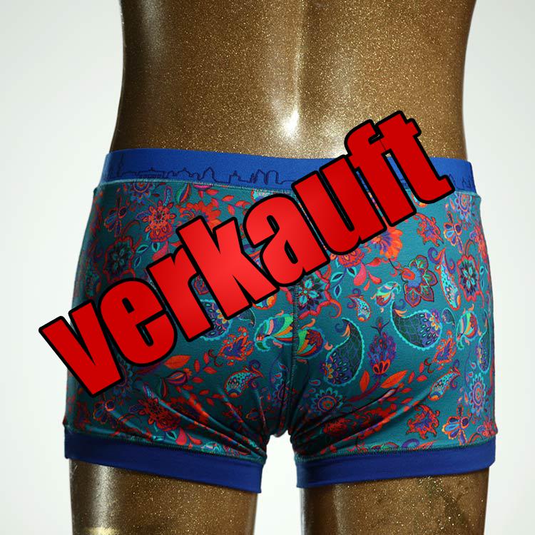 süßer gemusterter handgemachter ökologischer Herrenshort, Unterwäsche aus Biobaumwolle für Herren