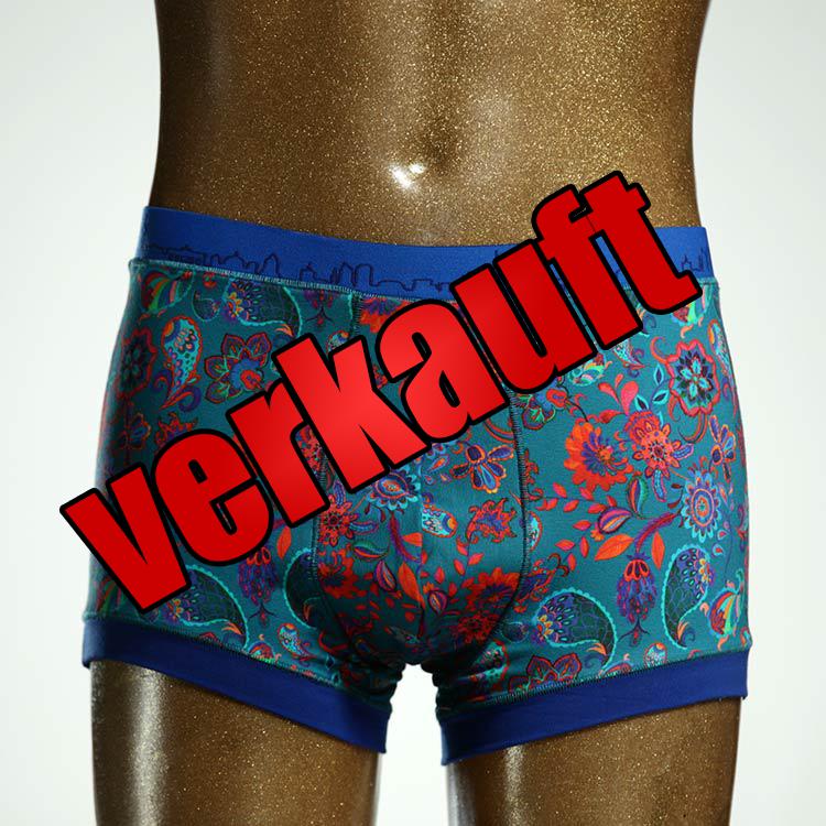 süßer gemusterter handgemachter ökologischer Herrenshort, Unterwäsche aus Biobaumwolle für Herren