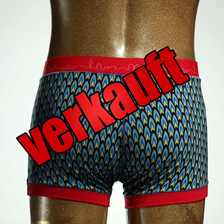 schöner nachhaltiger ökologischer gemusterter Herrenshort, Unterwäsche aus Biobaumwolle für Herren