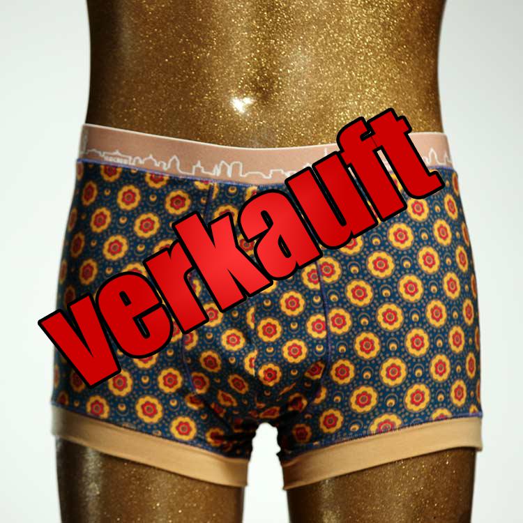 gemusterter handgemachter sexy ökologischer Herrenshort, Unterwäsche aus Biobaumwolle für Herren