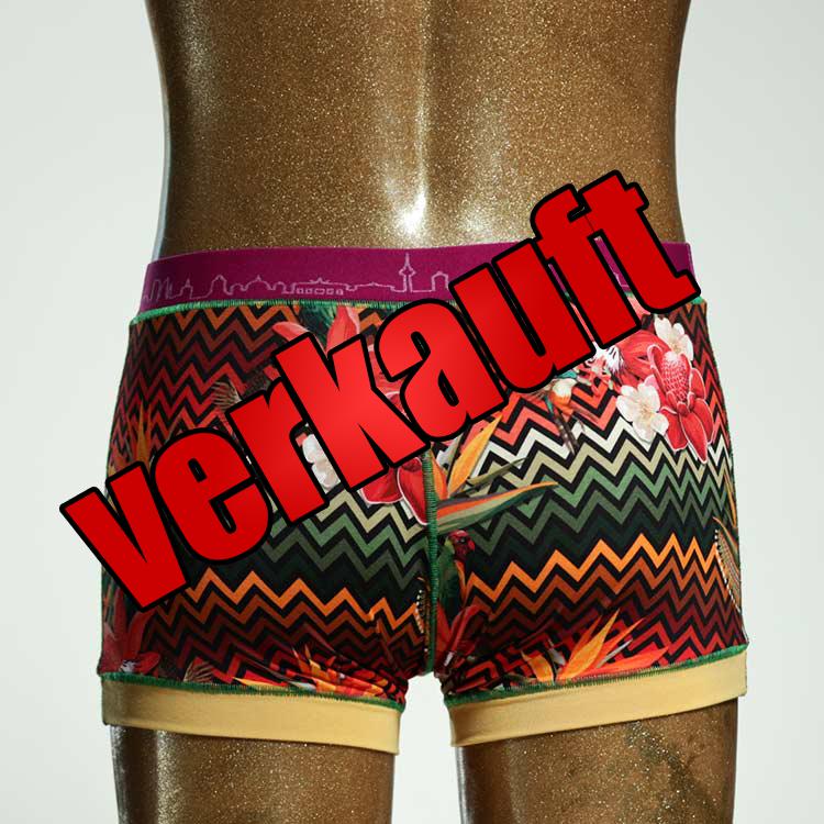 bunter  farbiger gemusterter Herrenshort, Unterwäsche aus Biobaumwolle für Herren