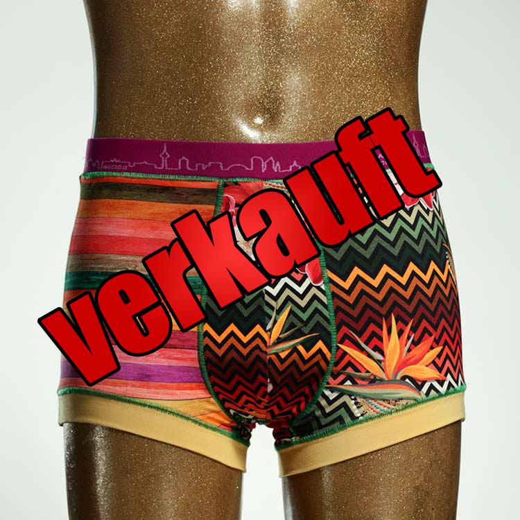 bunter  farbiger gemusterter Herrenshort, Unterwäsche aus Biobaumwolle für Herren