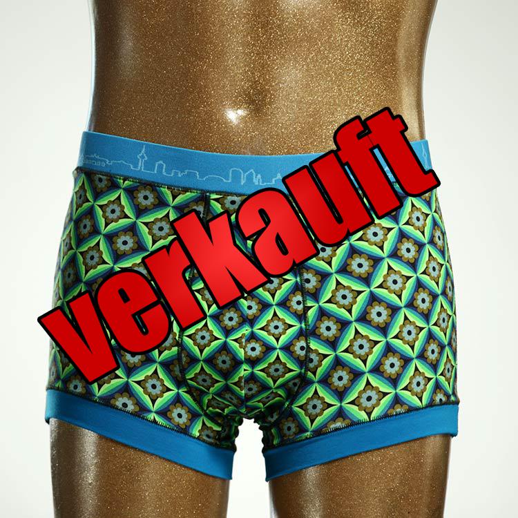 gemusterter bunter bequemer schöner Herrenshort, Unterwäsche aus Biobaumwolle für Herren