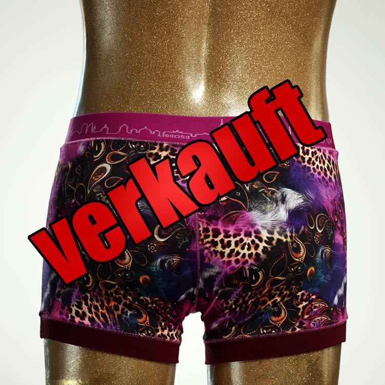 nachhaltiger bequemer bunter gemusterter Herrenshort, Unterwäsche aus Biobaumwolle für Herren