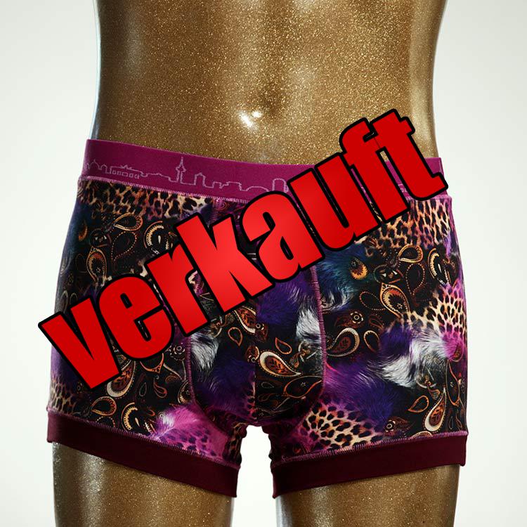 nachhaltiger bequemer bunter gemusterter Herrenshort, Unterwäsche aus Biobaumwolle für Herren