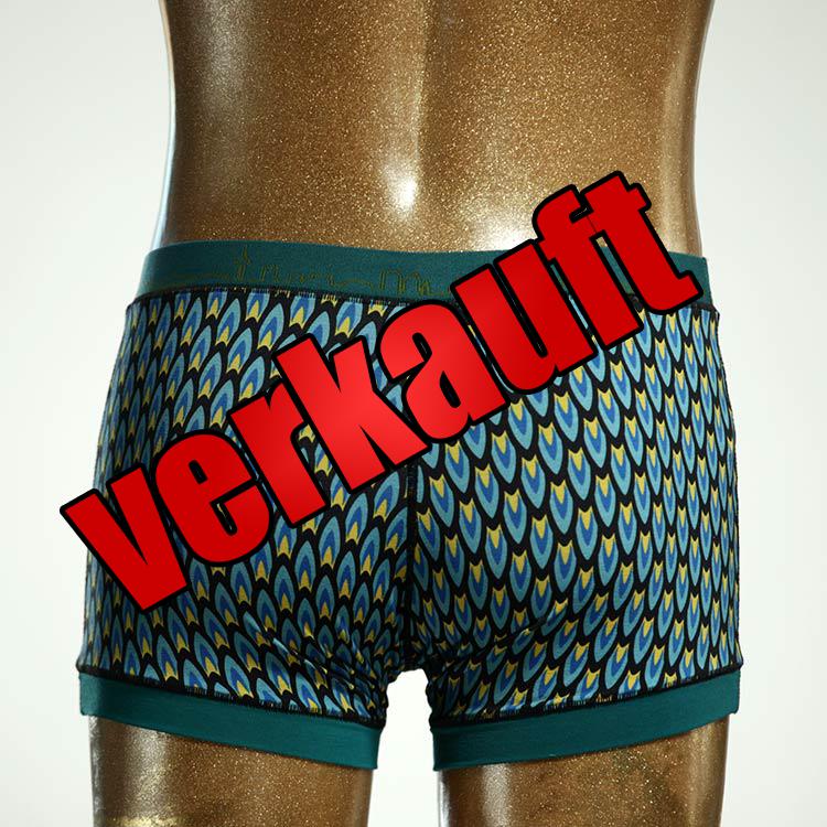 sexy farbiger gemusterter nachhaltiger Herrenshort, Unterwäsche aus Biobaumwolle für Herren