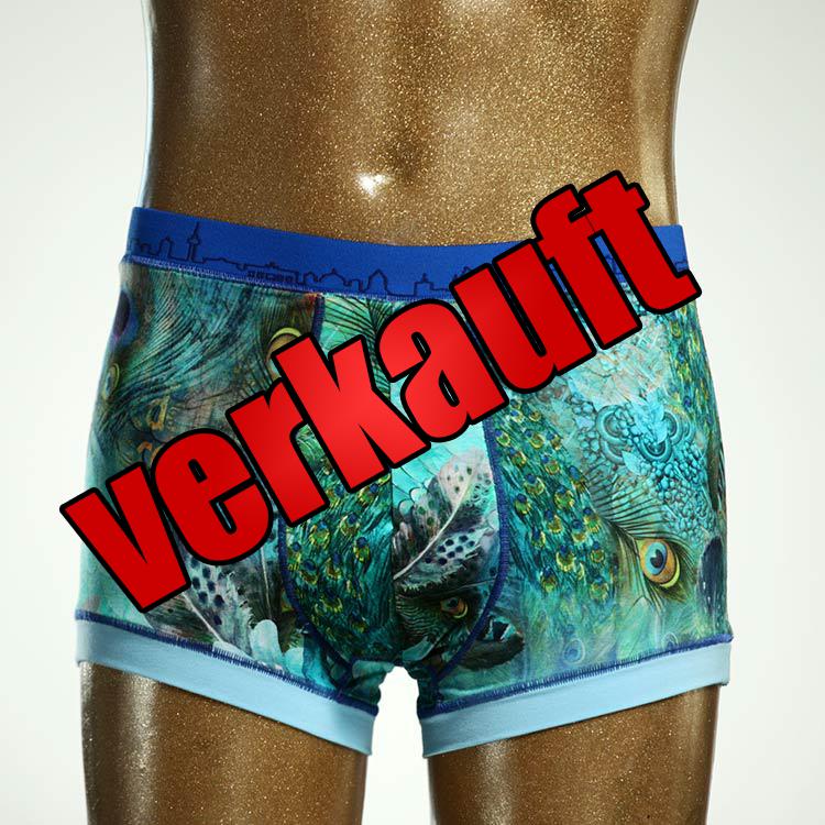 gemusterter preiswerter bunter günstiger Herrenshort, Unterwäsche aus Biobaumwolle für Herren