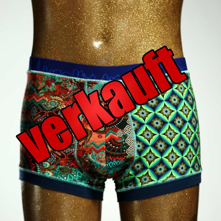 sexy bunter nachhaltiger  Herrenshort, Unterwäsche aus Biobaumwolle für Herren