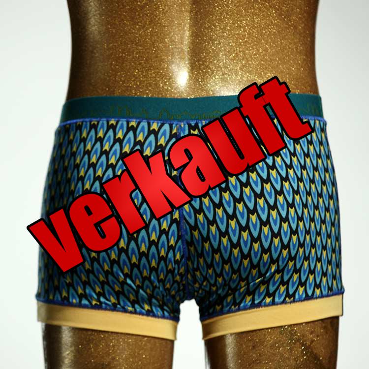 ökologischer bunter gemusterter  Herrenshort, Unterwäsche aus Biobaumwolle für Herren