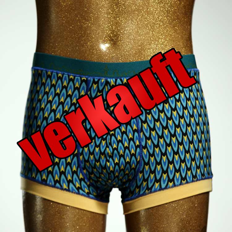 ökologischer bunter gemusterter  Herrenshort, Unterwäsche aus Biobaumwolle für Herren