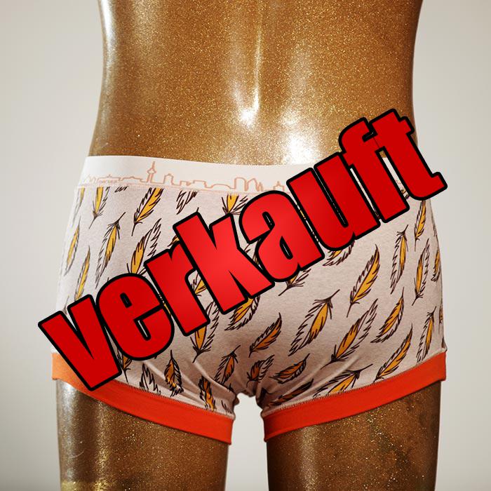 ökologischer gemusterter handgemachter bequemer Herrenshort, Unterwäsche aus Biobaumwolle für Herren