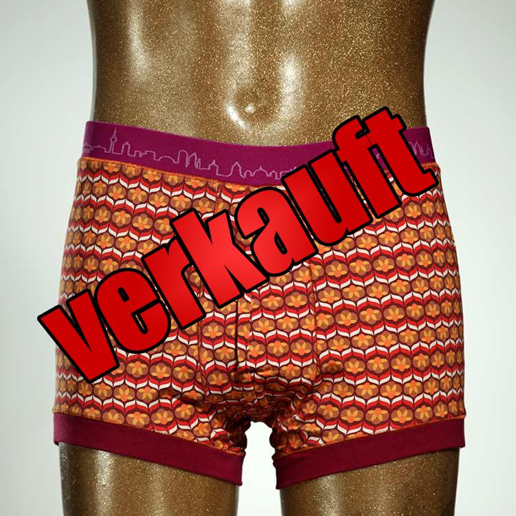 attraktiver handgemachter schöner bunter Herrenshort, Unterwäsche aus Biobaumwolle für Herren
