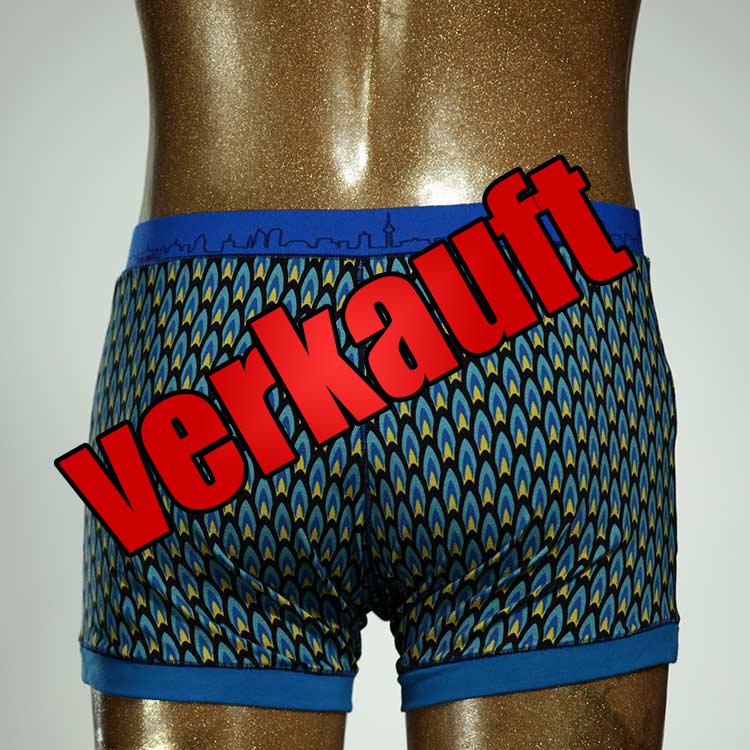 schöner bunter gemusterter handgemachter Herrenshort, Unterwäsche aus Biobaumwolle für Herren
