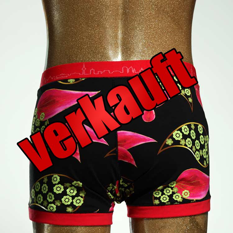 attraktiver gemusterter süßer bunter Herrenshort, Unterwäsche aus Biobaumwolle für Herren