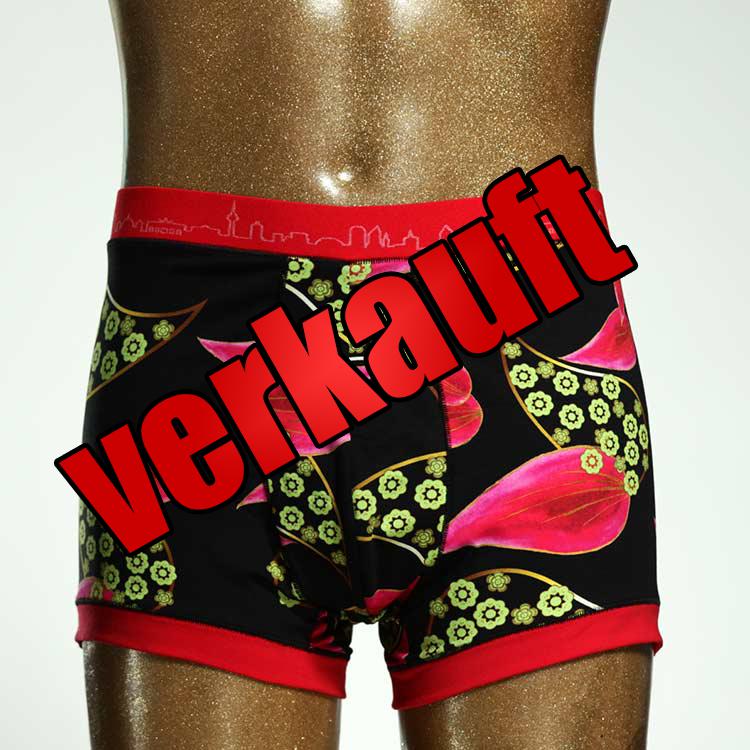 attraktiver gemusterter süßer bunter Herrenshort, Unterwäsche aus Biobaumwolle für Herren