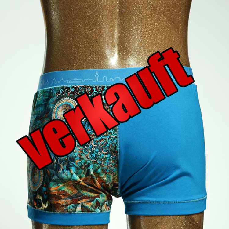 bunter gemusterter schöner günstiger Herrenshort, Unterwäsche aus Biobaumwolle für Herren