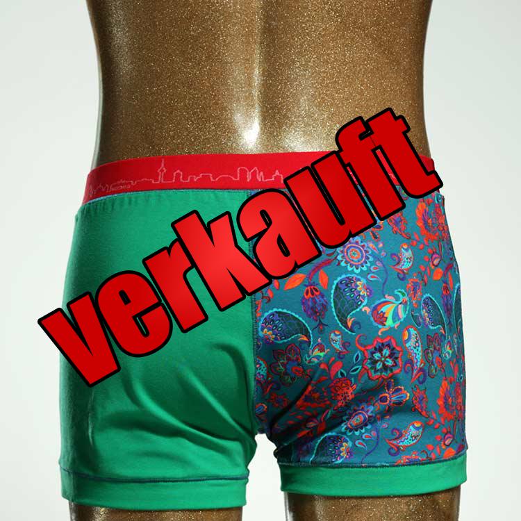 günstiger gemusterter farbiger süßer Herrenshort, Unterwäsche aus Biobaumwolle für Herren