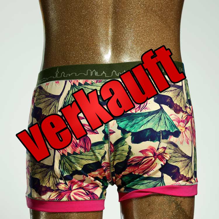 handgemachter sexy nachhaltiger farbiger Herrenshort, Unterwäsche aus Biobaumwolle für Herren