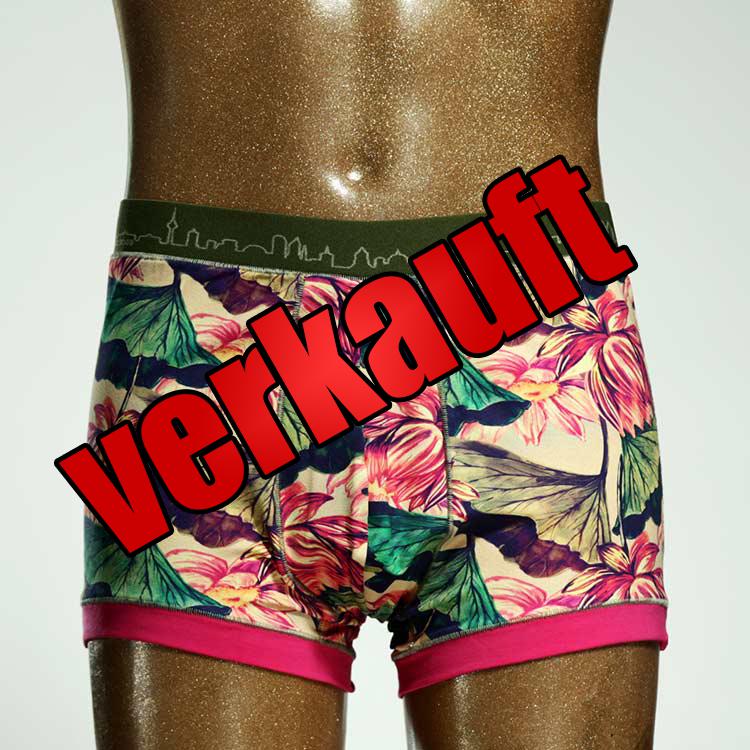 handgemachter sexy nachhaltiger farbiger Herrenshort, Unterwäsche aus Biobaumwolle für Herren