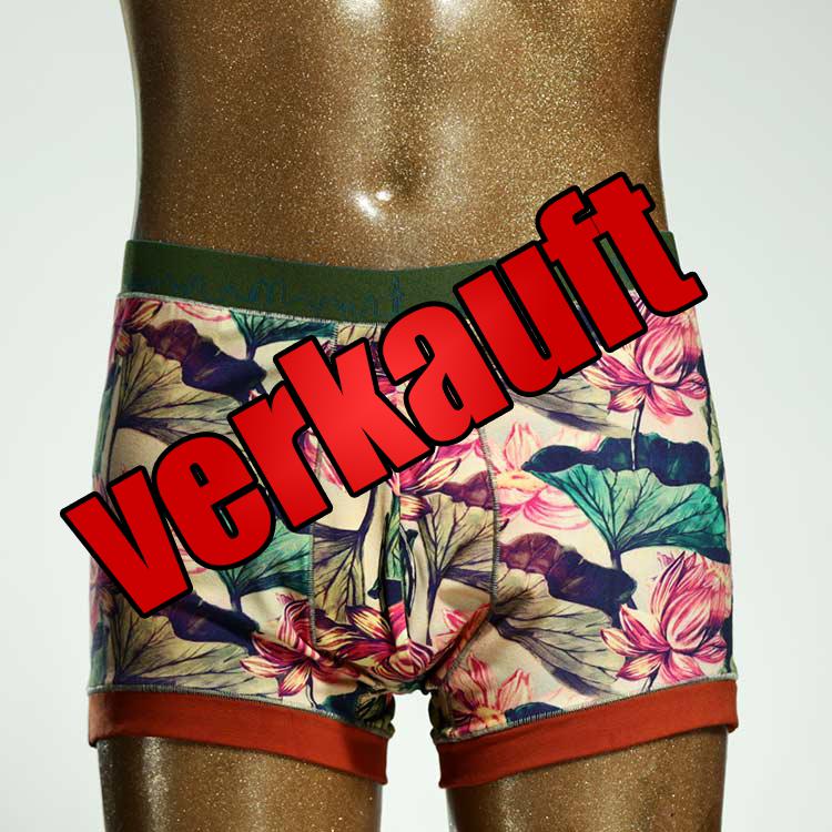 bunter preiswerter günstiger schöner Herrenshort, Unterwäsche aus Biobaumwolle für Herren