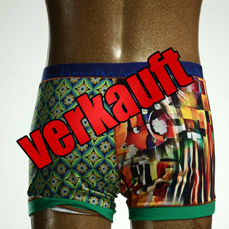 preiswerter schöner bunter attraktiver Herrenshort, Unterwäsche aus Biobaumwolle für Herren