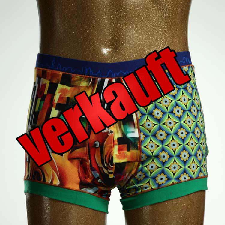 preiswerter schöner bunter attraktiver Herrenshort, Unterwäsche aus Biobaumwolle für Herren