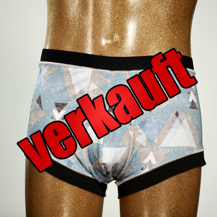 handgemachter bunter nachhaltiger ökologischer Herrenshort, Unterwäsche aus Biobaumwolle für Herren