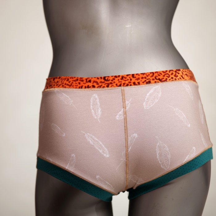 farbige preiswerte gemusterte sexy Hotpant aus Biobaumwolle, Unterwäsche für Damen thumbnail