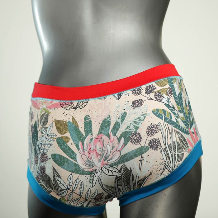 preiswerte gemusterte attraktive farbige Hotpant aus Biobaumwolle, Unterwäsche für Damen thumbnail
