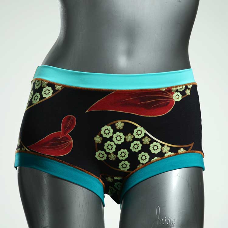 bunte attraktive farbige schöne Hotpant aus Biobaumwolle, Unterwäsche für Damen thumbnail