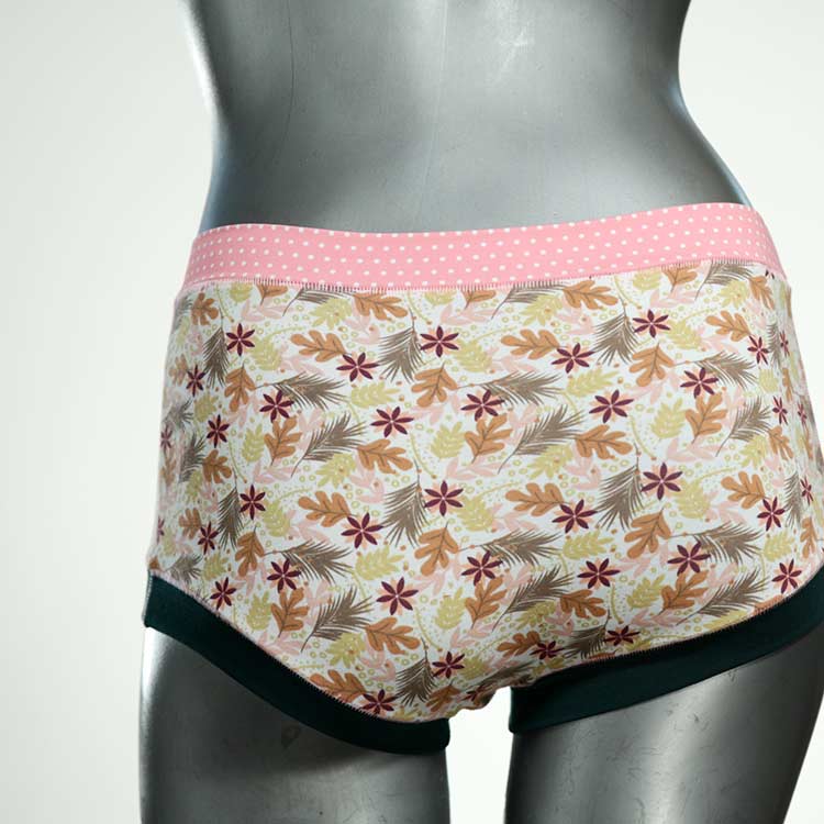 ökologische attraktive gemusterte bequeme Hotpant aus Biobaumwolle, Unterwäsche für Damen