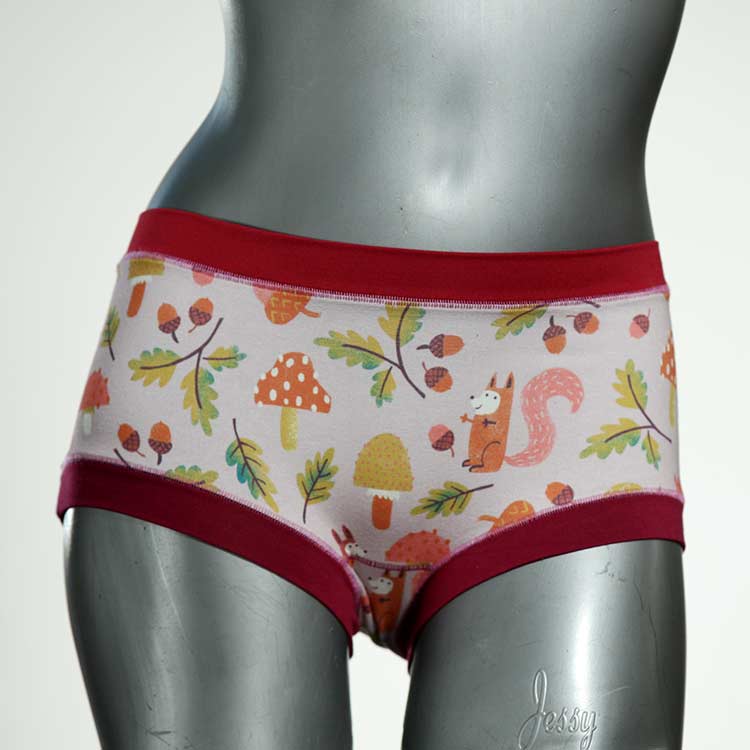 gemusterte bunte preiswerte handgemachte Hotpant aus Biobaumwolle, Unterwäsche für Damen thumbnail