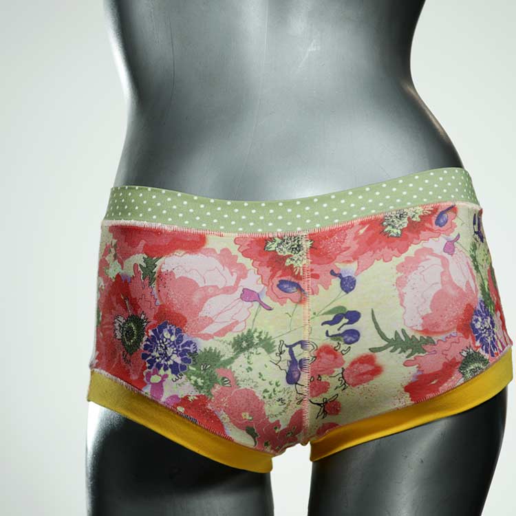 handgemachte bequeme schöne bunte Hotpant aus Biobaumwolle, Unterwäsche für Damen thumbnail