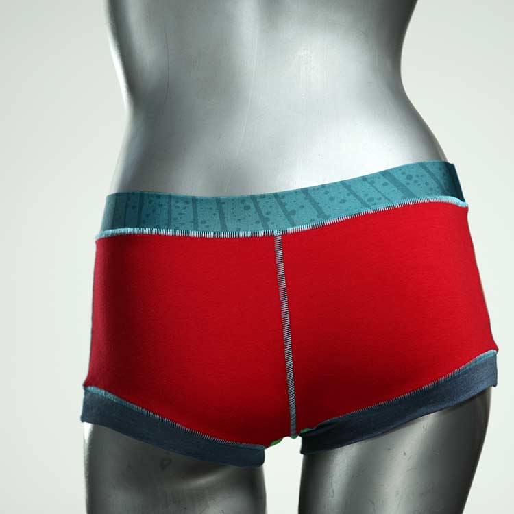 gemusterte nachhaltige sexy bunte Hotpant aus Biobaumwolle, Unterwäsche für Damen
