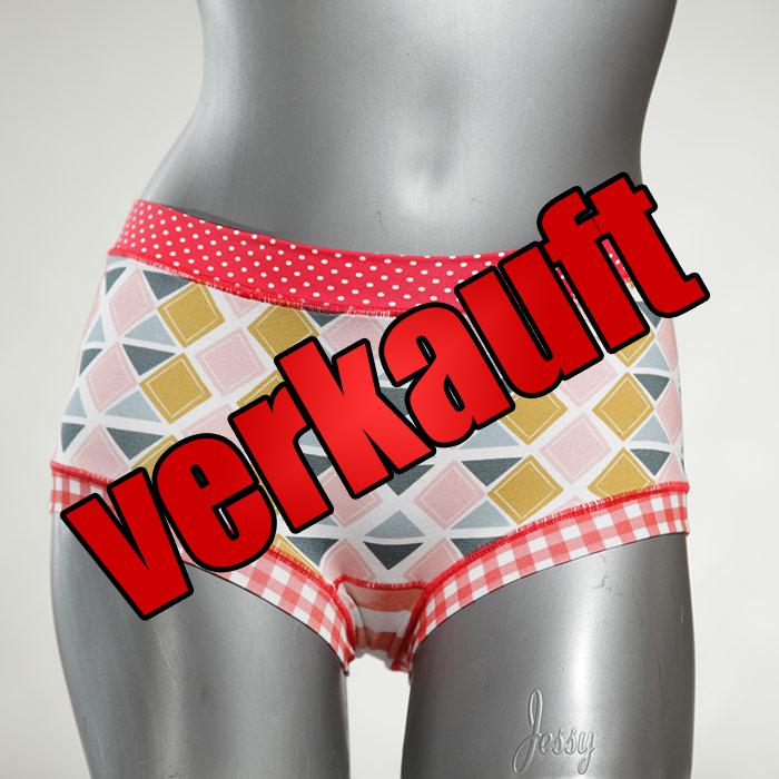 gemusterte farbige ökologische bequeme Hotpant aus Biobaumwolle, Unterwäsche für Damen