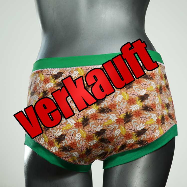 farbige bunte ökologische günstige Hotpant aus Biobaumwolle, Unterwäsche für Damen