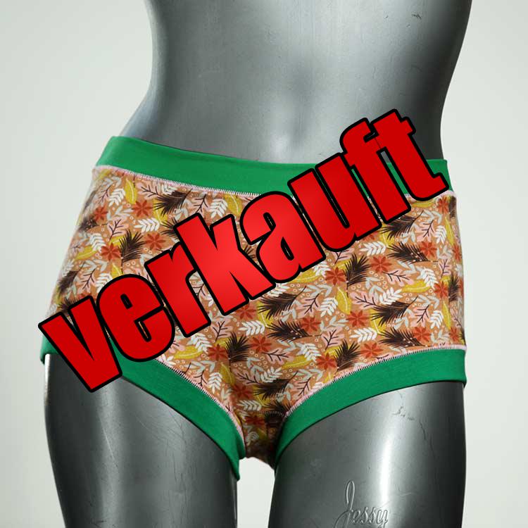 farbige bunte ökologische günstige Hotpant aus Biobaumwolle, Unterwäsche für Damen