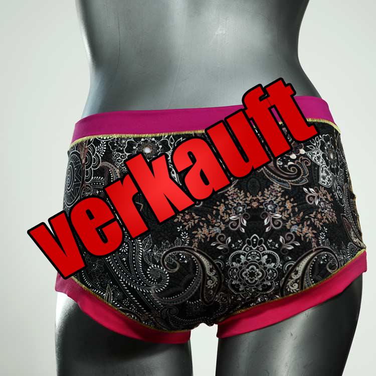 farbige gemusterte ökologische bequeme Hotpant aus Biobaumwolle, Unterwäsche für Damen