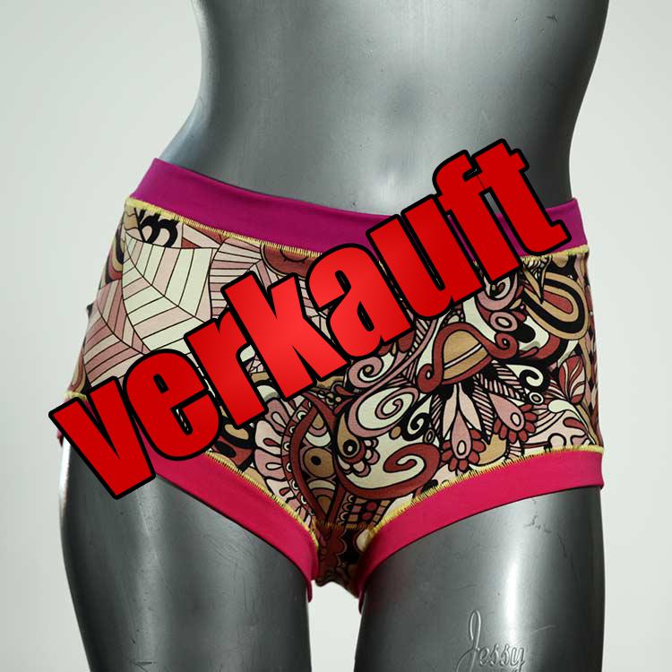 farbige gemusterte ökologische bequeme Hotpant aus Biobaumwolle, Unterwäsche für Damen