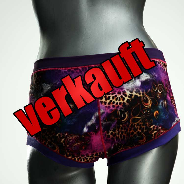 bunte preiswerte gemusterte attraktive Hotpant aus Biobaumwolle, Unterwäsche für Damen