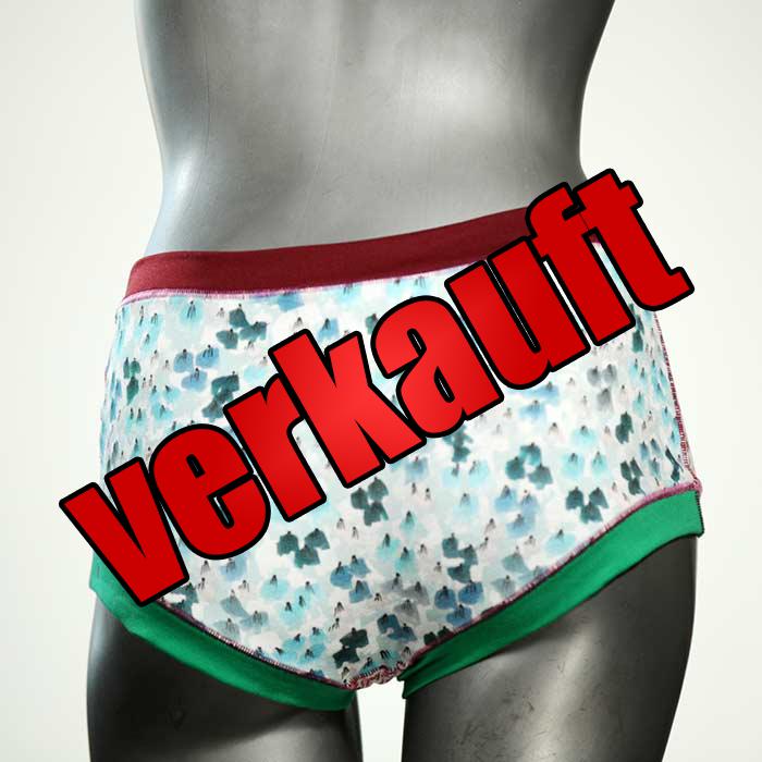 attraktive günstige gemusterte bunte Hotpant aus Biobaumwolle, Unterwäsche für Damen